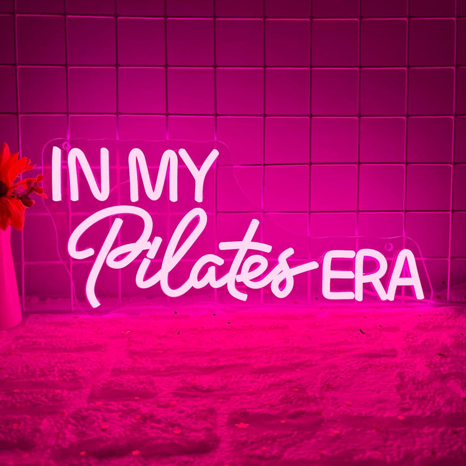 Home Gym Yoga Room - In My Pilates Era Neon Sign