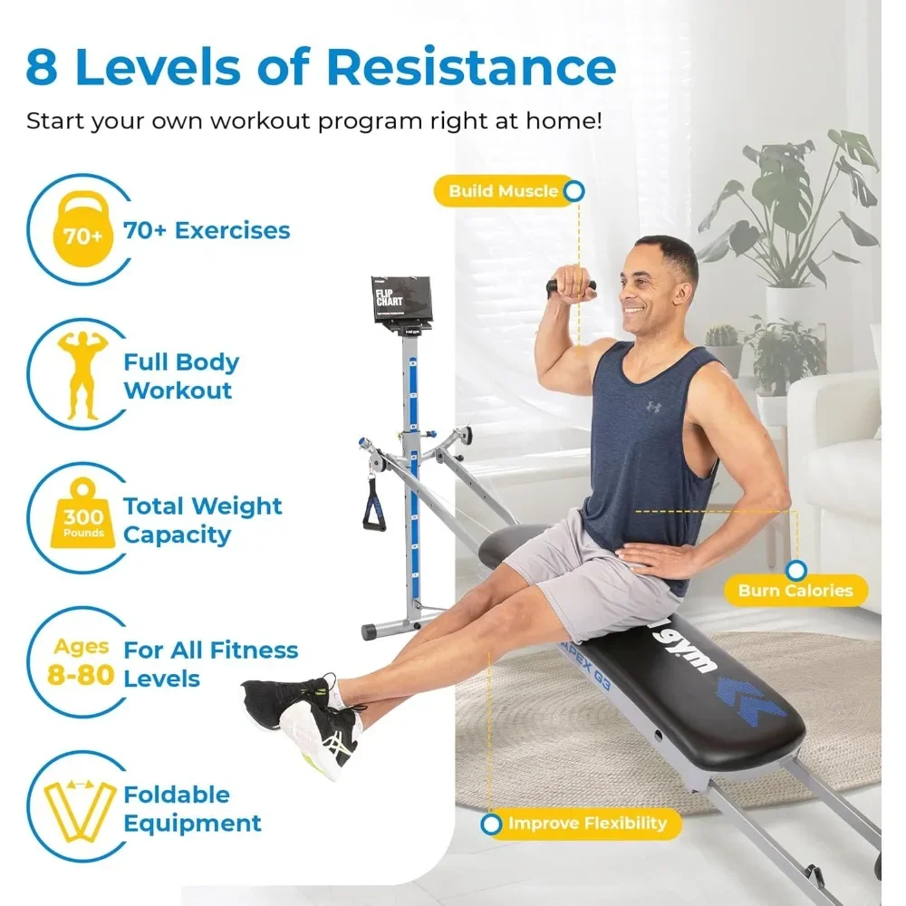 Home Gym Total Fitness - .APEX Versatile Indoor Home Gym Workout
