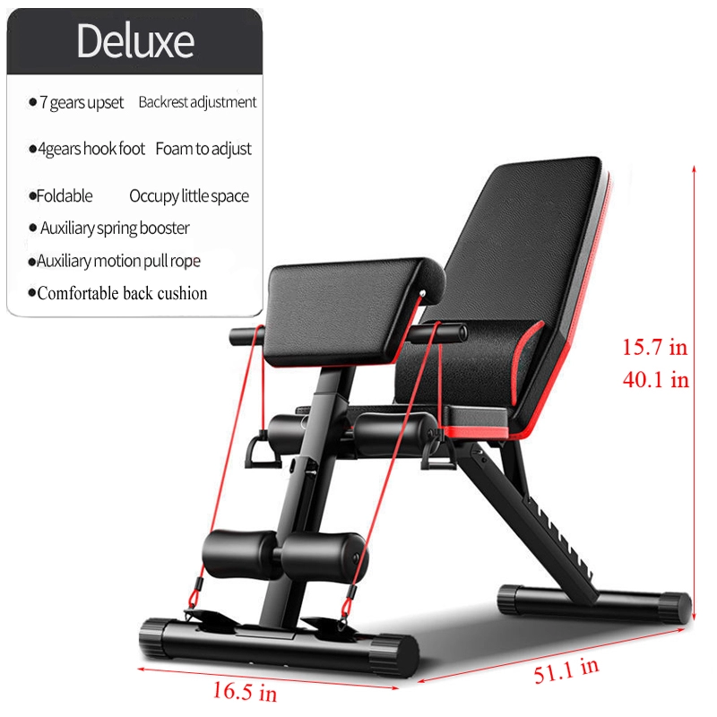 Home Gym Weight Bench - Popular Home Exercise Gym Adjustable Folding