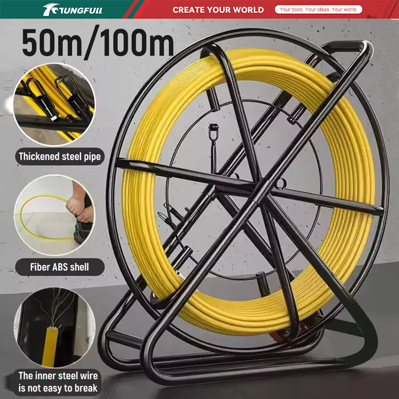 Cable Pulley System - TUNGFULL 50M 100M Fiberglass Cable Rod