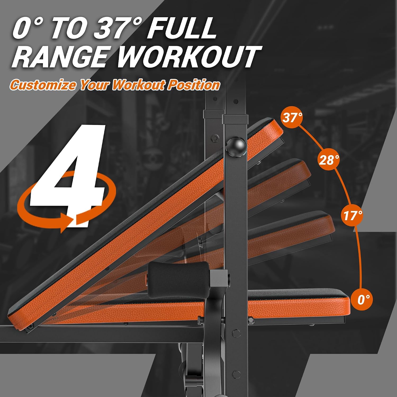 Weight Bench 770LBS with Leg E - Home Gym Leg Extension ulasan dan harga