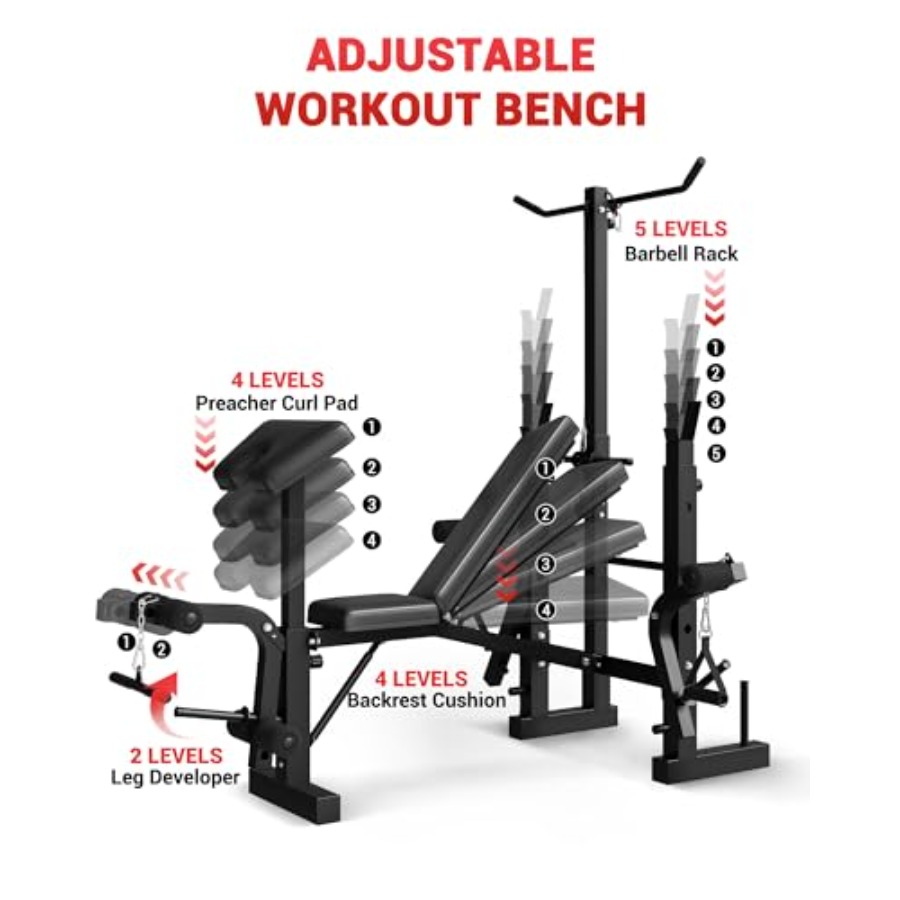 Home Gym 8-in-1 Foldable Weigh - Home Gym Leg Extension ulasan dan harga