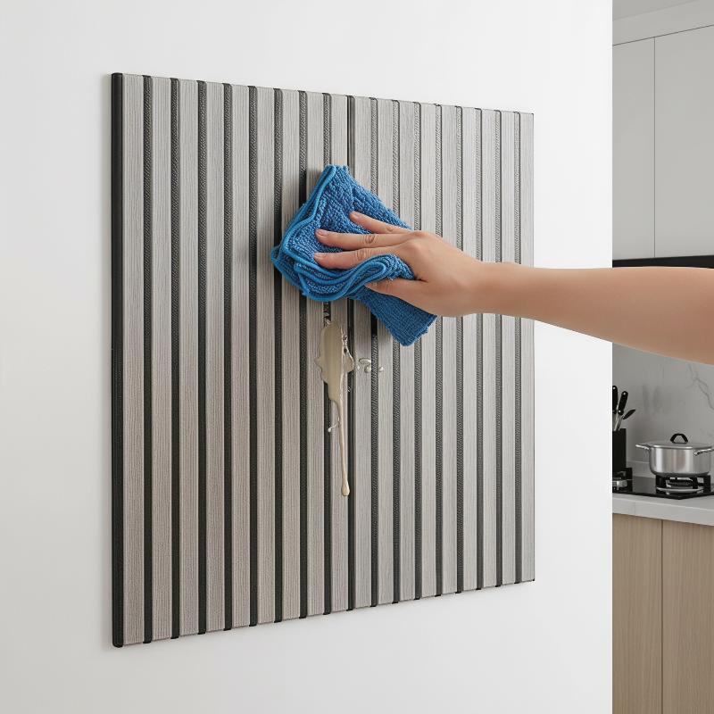 3D Wood Slat Wall Panels Eco-f - Home Gym Yoga Room ulasan dan harga