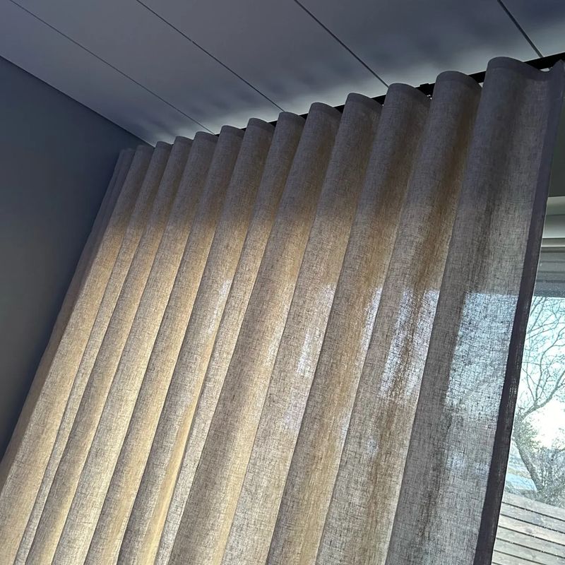Silent S Fold Wave Curtain Tra - Cable Pulley System ulasan dan harga