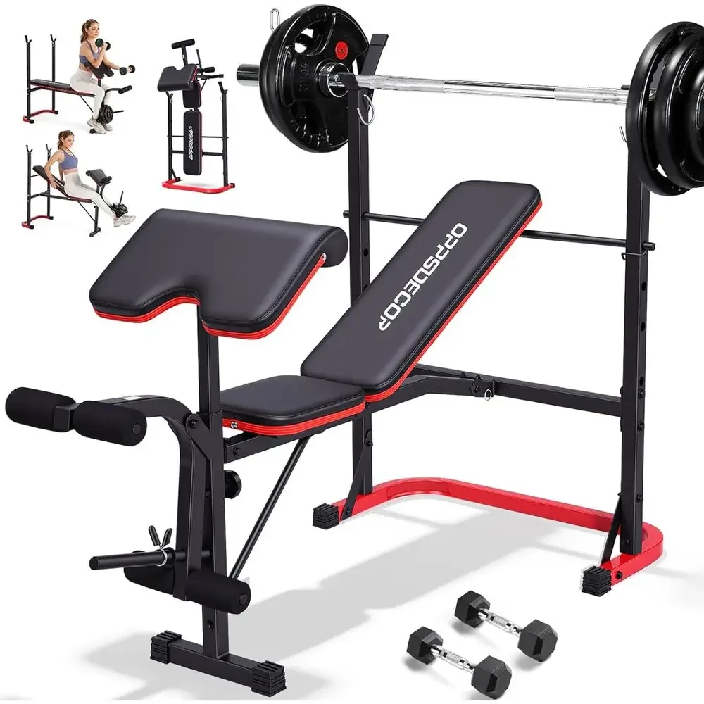 8-in-1 Adjustable Weight Bench - Home Gym Leg Extension ulasan dan harga