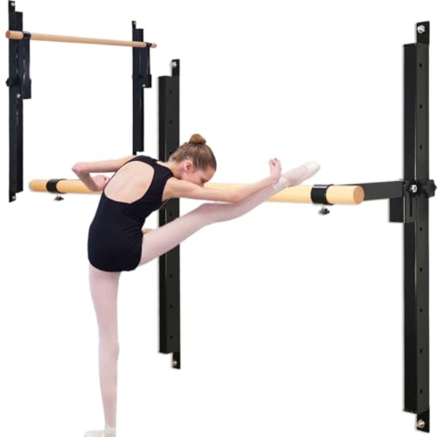 Wall Mounted Ballet Barre 4ft  - Home Gym Foldable ulasan dan harga