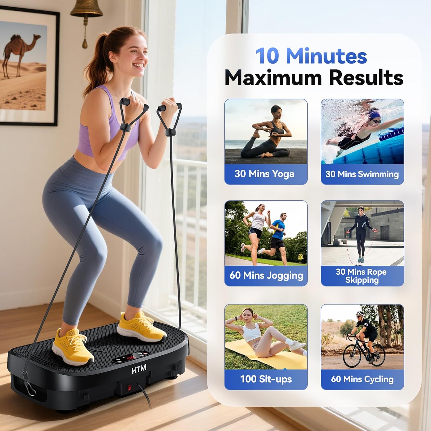 Vibration Plate Fat Burning Fi - Home Gym Leg Extension ulasan dan harga