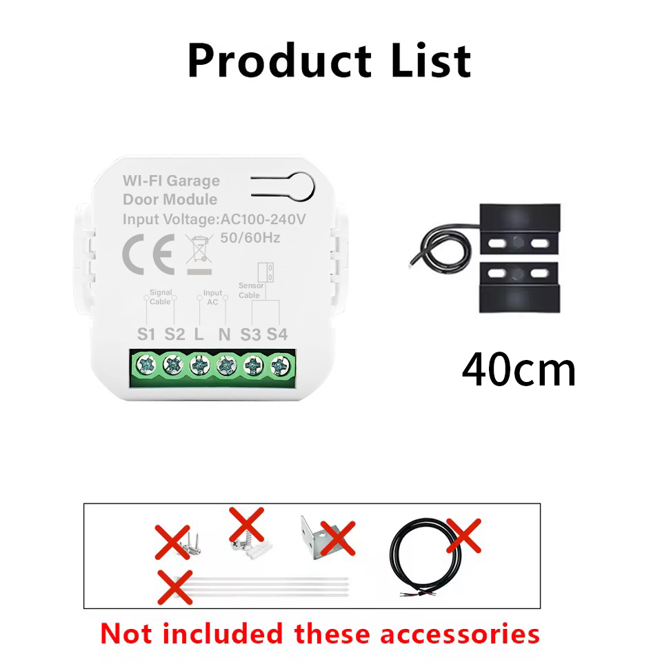 Smart Tuya WiFi Garage Door Sw - Home Gym Garage ulasan dan harga