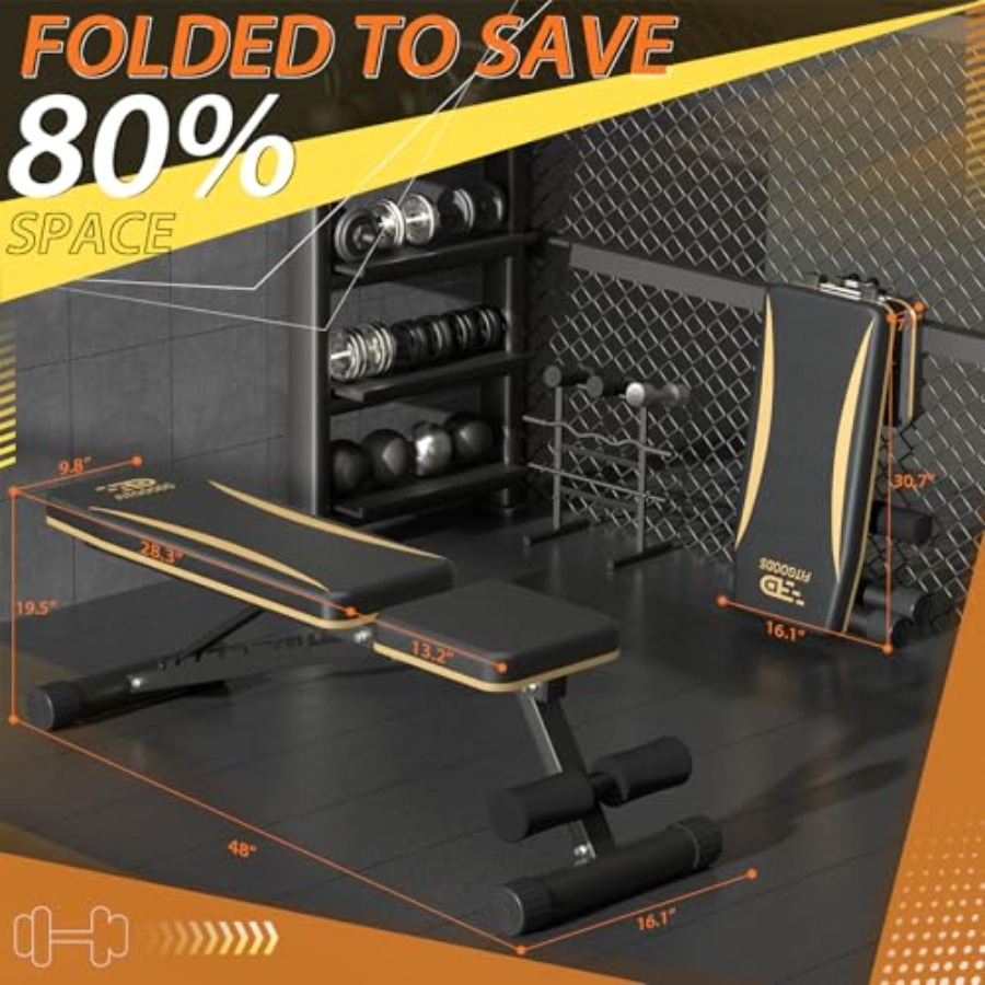 Adjustable Weight Bench for Ho - Home Gym Weight Bench ulasan dan harga