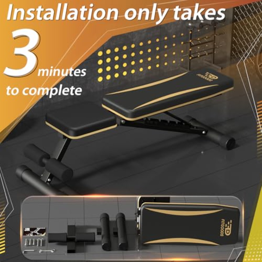 Adjustable Weight Bench for Ho - Home Gym Weight Bench ulasan dan harga