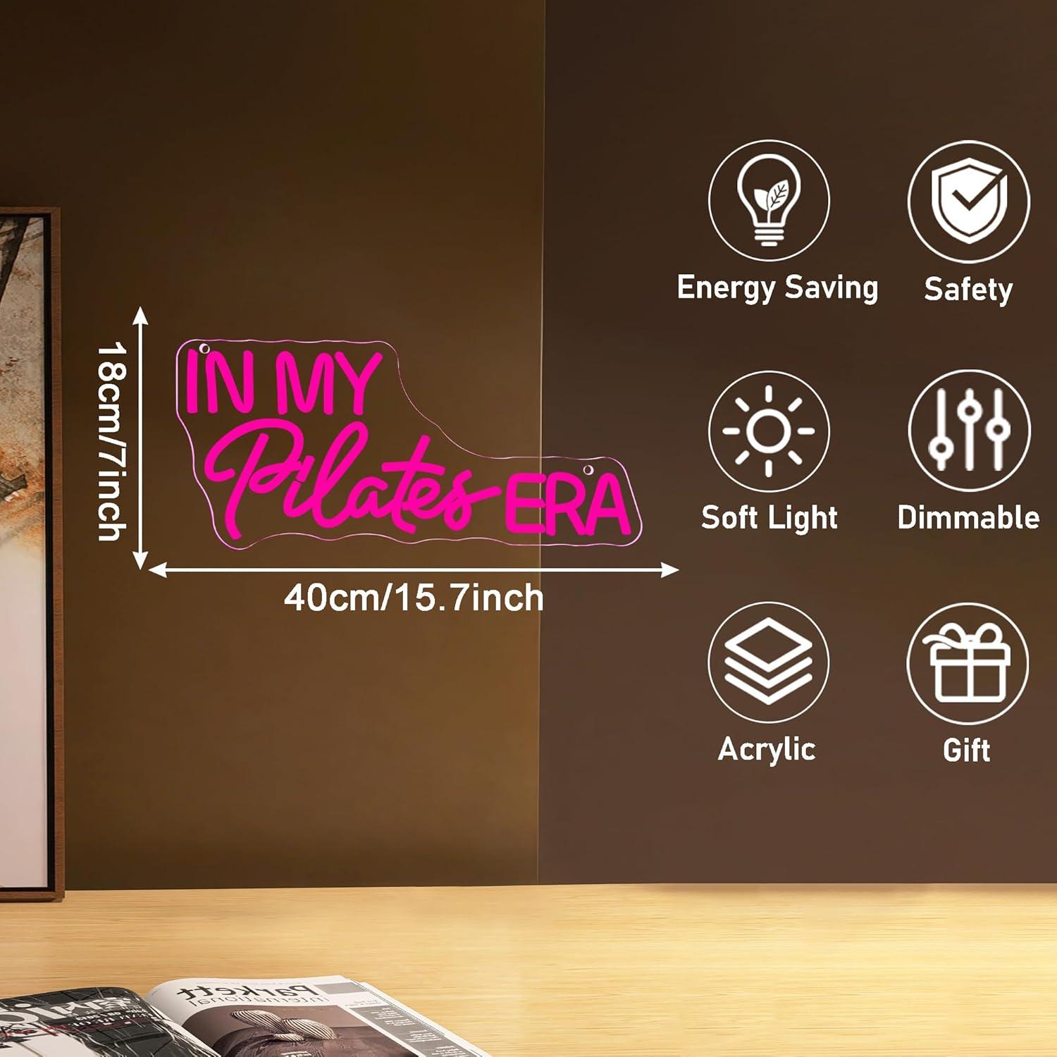 In My Pilates Era Neon Sign Di - Home Gym Yoga Room ulasan dan harga