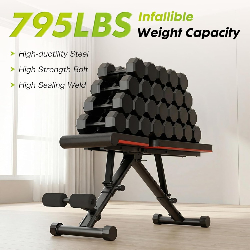 Adjustable Weight Bench for Fu - Home Gym Foldable ulasan dan harga