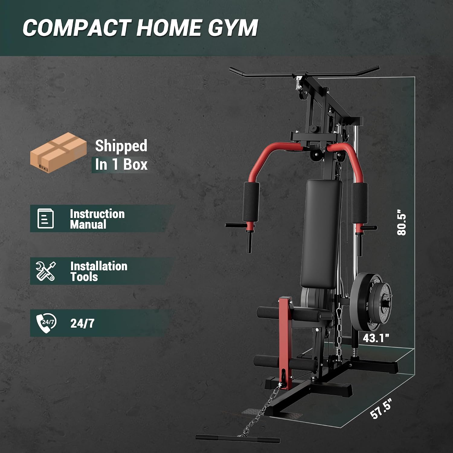 Full-Body Home Gym Machine wit - Home Gym Leg Extension ulasan dan harga
