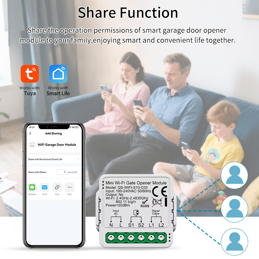 Tuya Smart WiFi or Zigbee Gara - Home Gym Garage ulasan dan harga