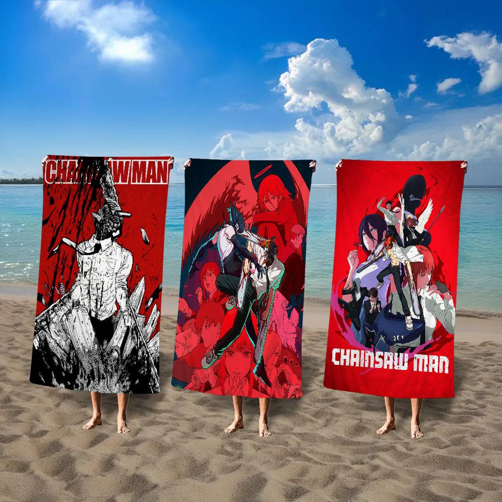 Anime Chainsaw Man Beach Towel - Sauna Home Gym ulasan dan harga