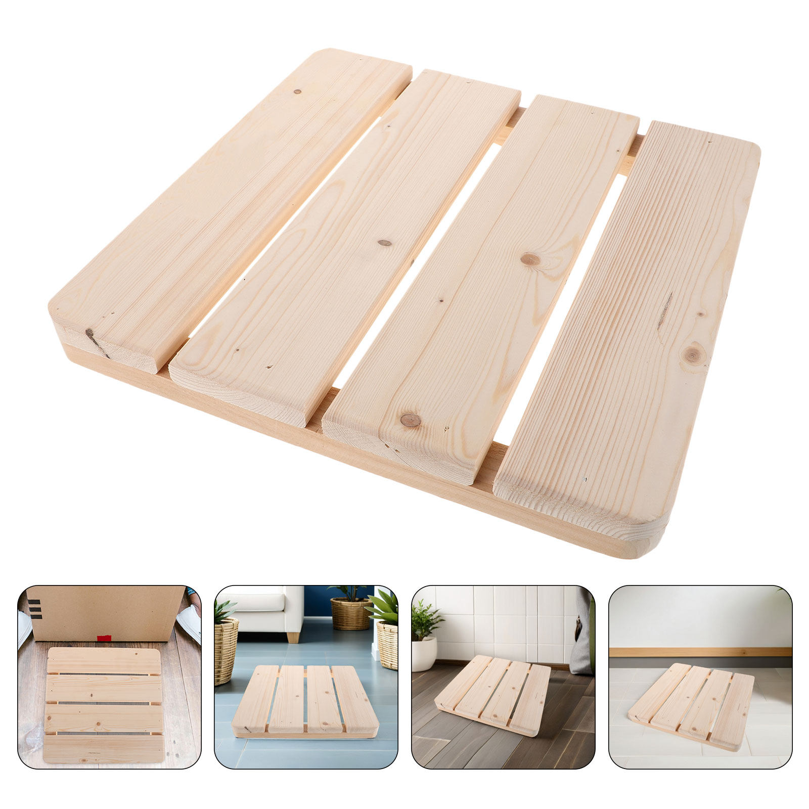 2Pcs Solid Wood Shower Floor M - Sauna Home Gym ulasan dan harga