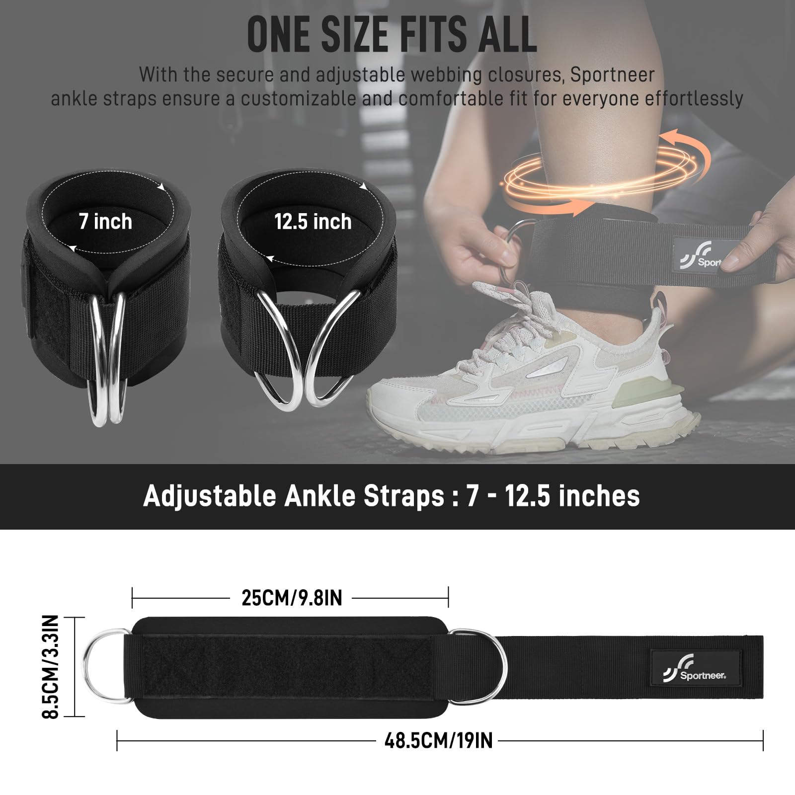 Sportneer Adjustable Ankle Str - Home Gym Leg Extension ulasan dan harga