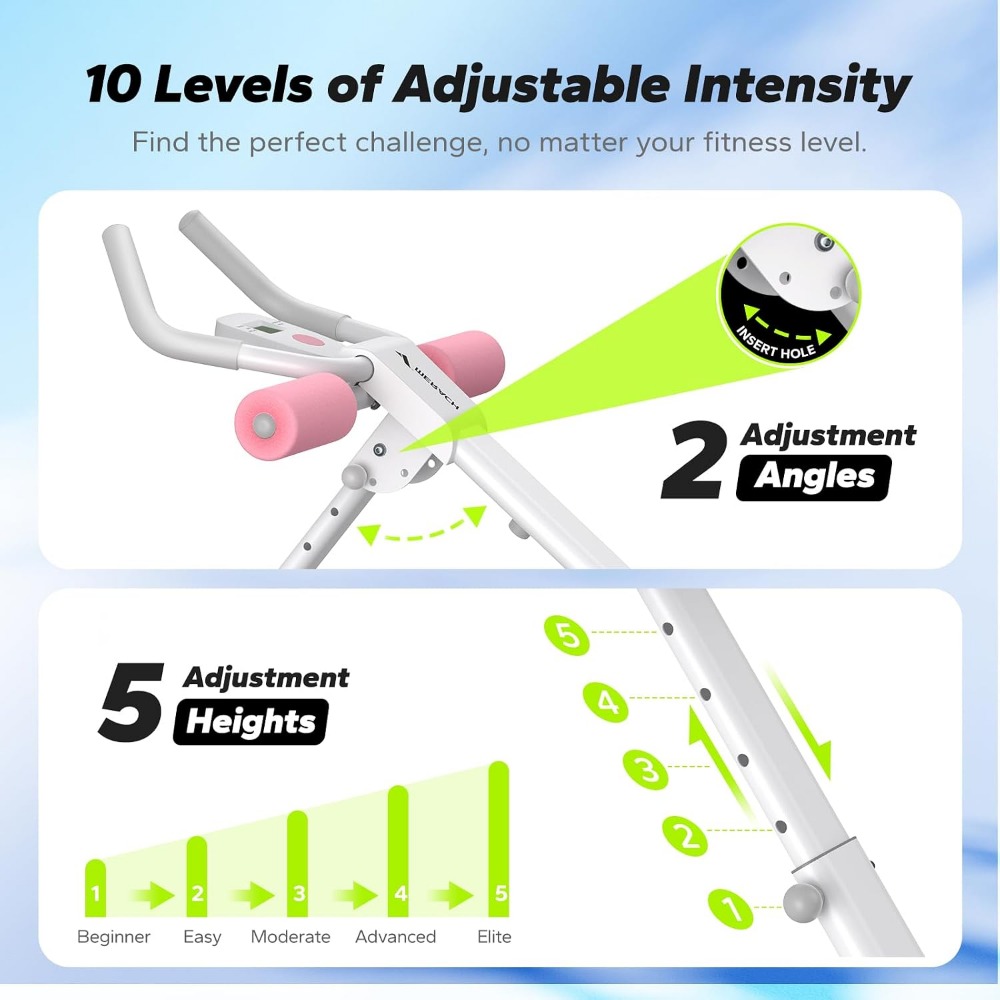 Adjustable Ab Trainer Machine  - Home Gym Foldable ulasan dan harga