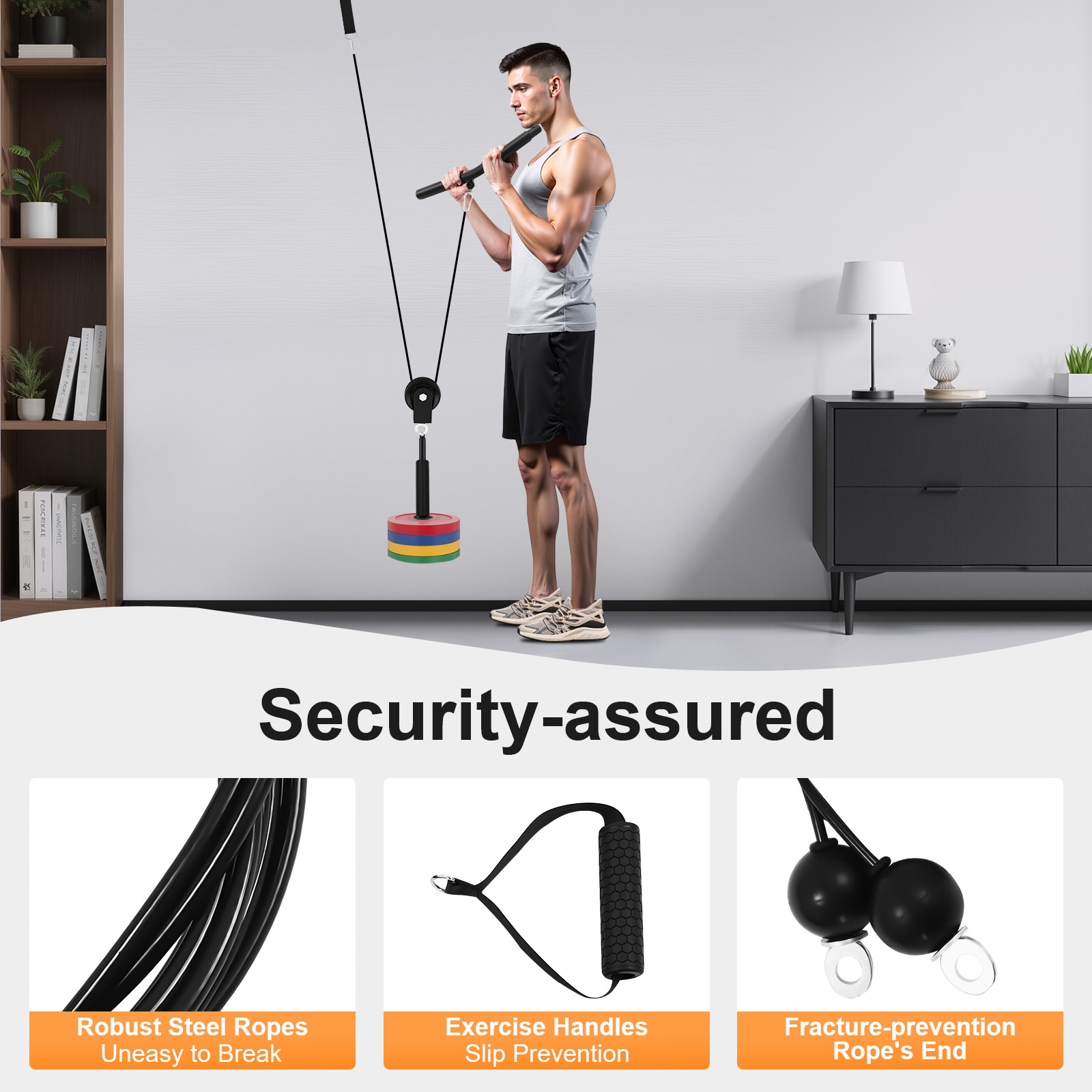 120kg Cable Pull Fitness Syste - Cable Pulley System ulasan dan harga
