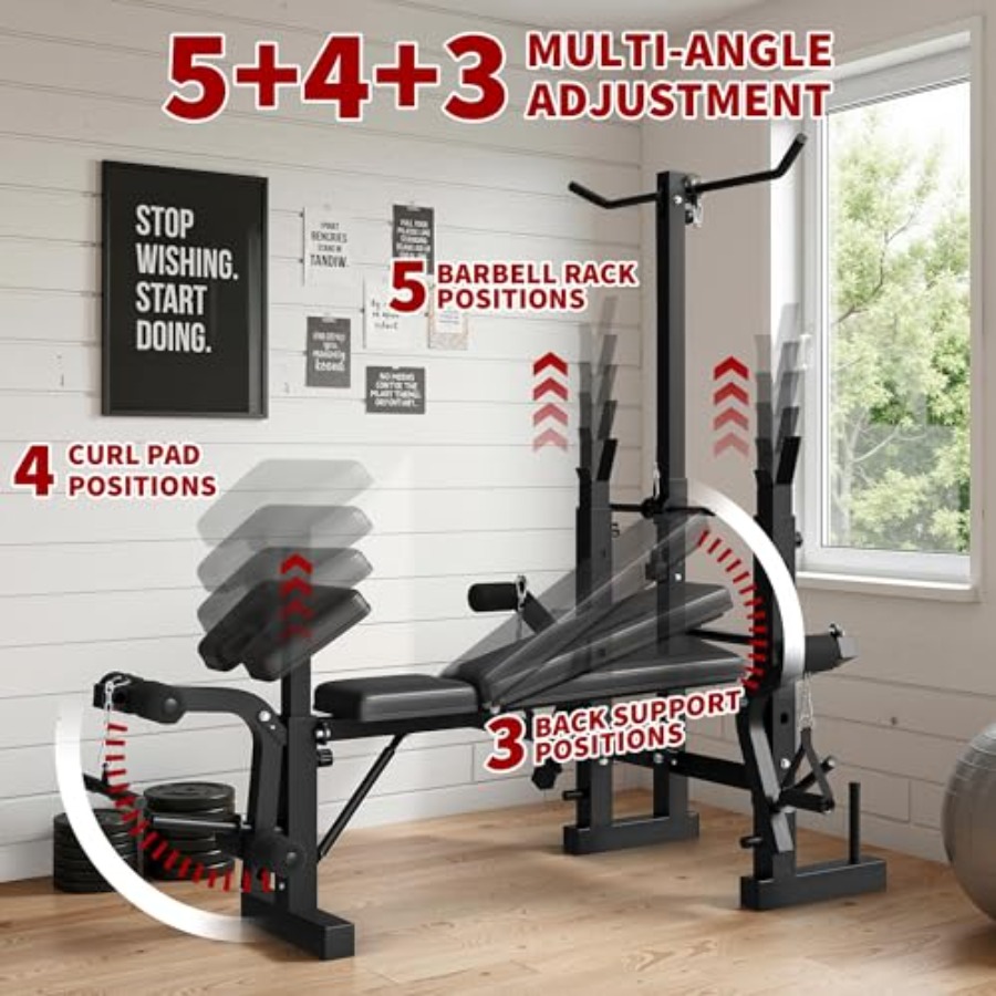 Home Gym Weight Bench Set: Ste - Home Gym Leg Extension ulasan dan harga