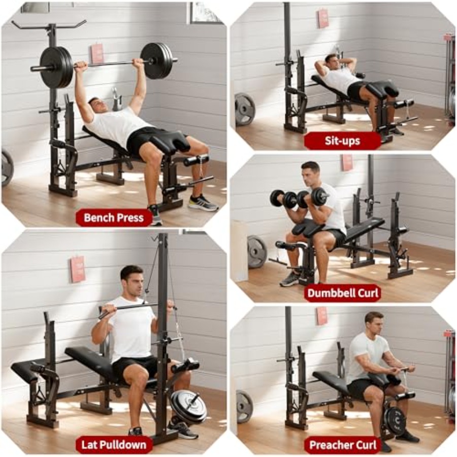 Home Gym Weight Bench Set: Ste - Home Gym Leg Extension ulasan dan harga