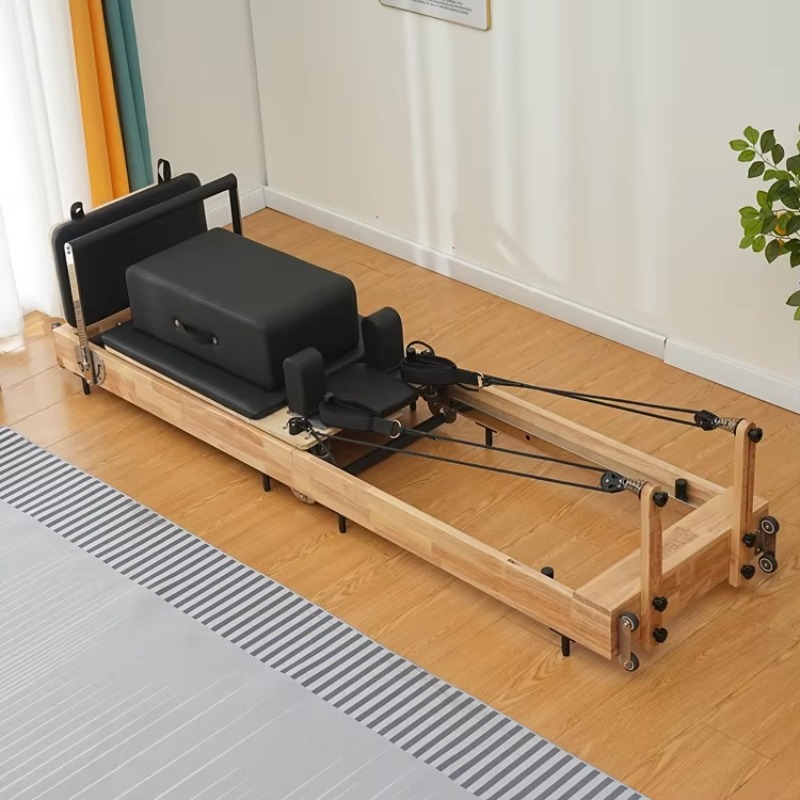 Wood Folding Pilates Reformer  - Home Gym Yoga Room ulasan dan harga