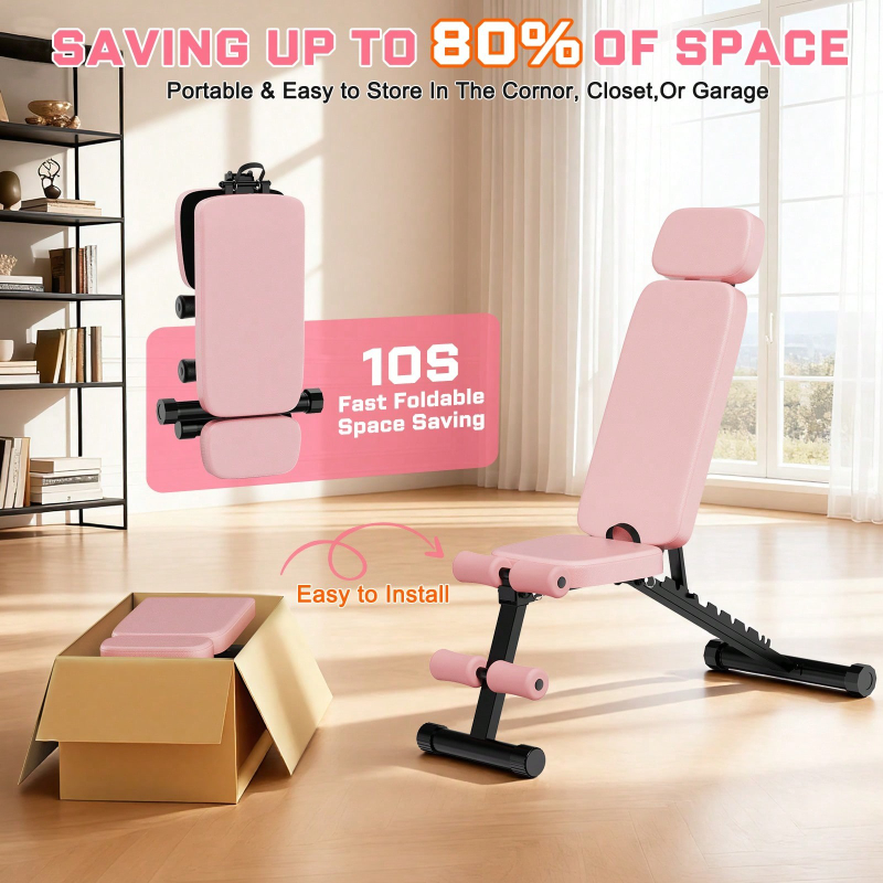 9 Position Adjustable Weight B - Home Gym Foldable ulasan dan harga